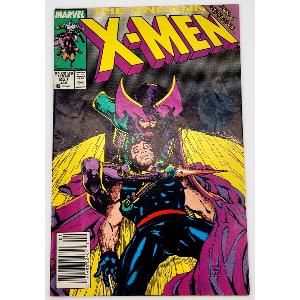 UNCANNY X-MEN #257 (1990) /FN+/ MARK JEWELER NEWSSTAND PSYLOCKE LADY MANDARIN